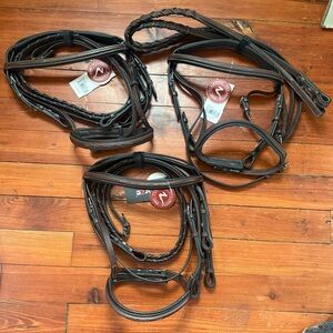 Horze Harrison fancy stitch hunter bridle